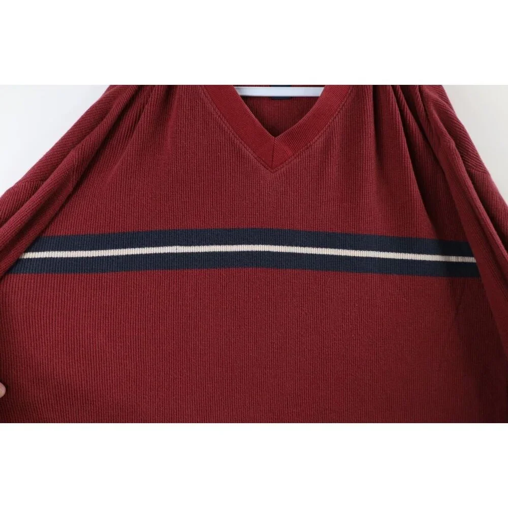 Vtg 90s Woolrich Mens 4XL Faded Striped Thermal Ribbed Knit Long Sleeve T-Shirt - Picture 4 of 10